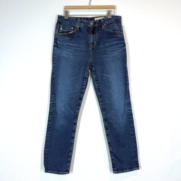 AG Adriano Goldschmied Ex Boyfriend Jeans Slouchy Slim Blue Size 28 - Picture 2 of 12